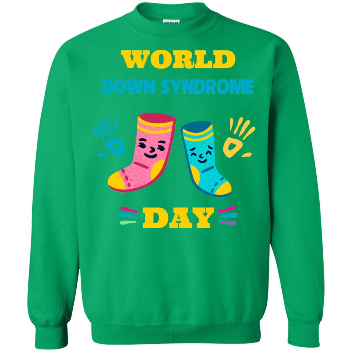World Down Syndrome Day Hands And Stocks Shirt Irish Green