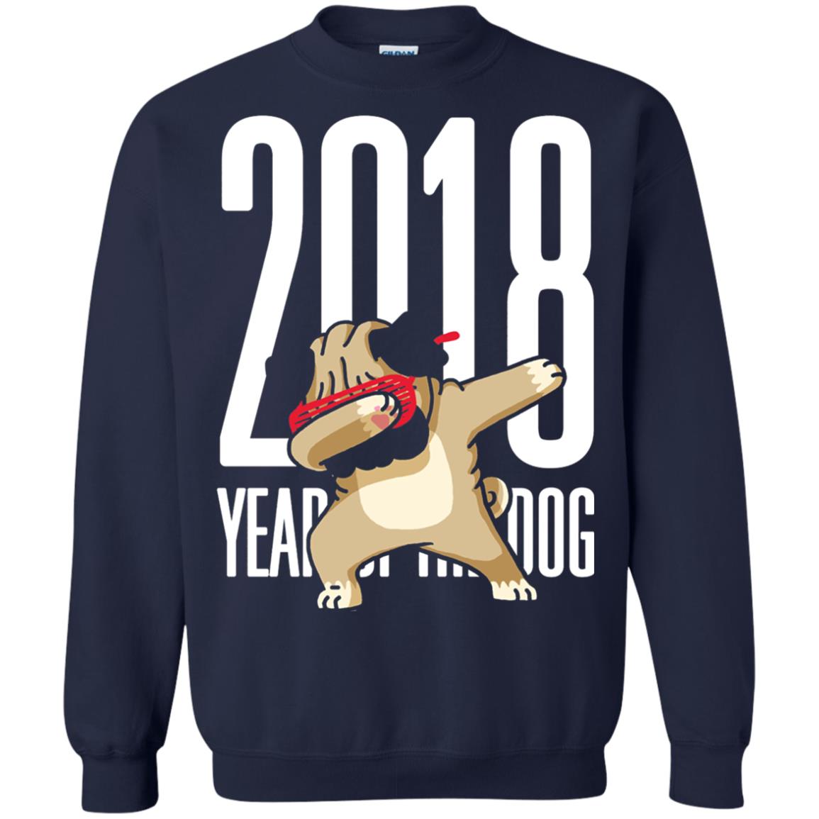 Dog Lover T-shirt 2018 Year Of The Dog Navy