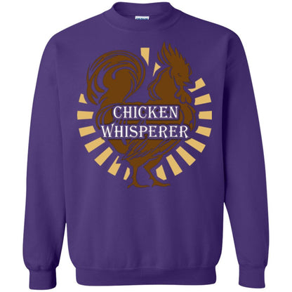 Farmer T-shirt Chicken Whisperer Purple