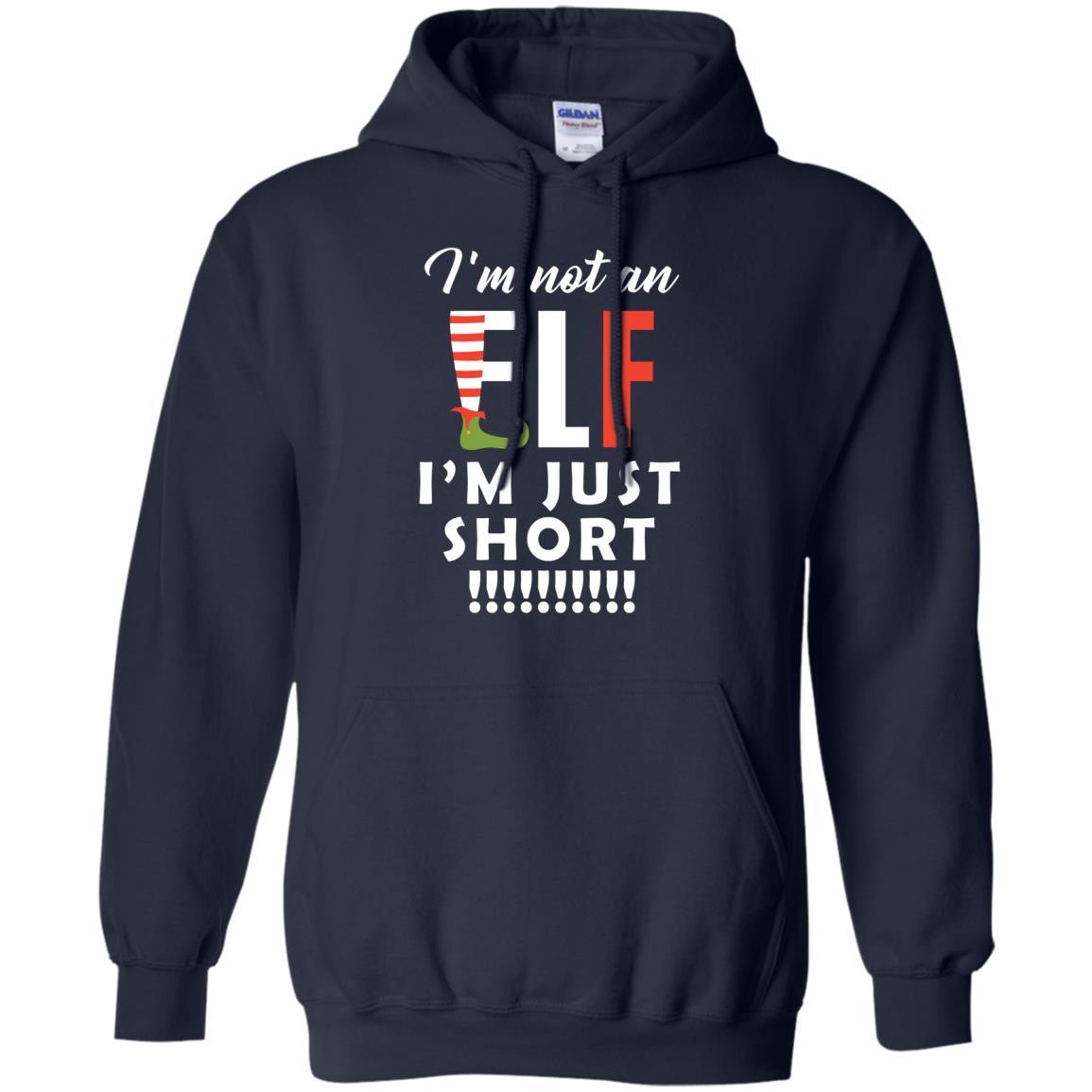 Christmas T-shirt I'm Not An Elf I'm Just Short Navy