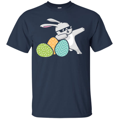 Easter Bunny Dabbing Gift Shirt For Dabbing Lover Navy