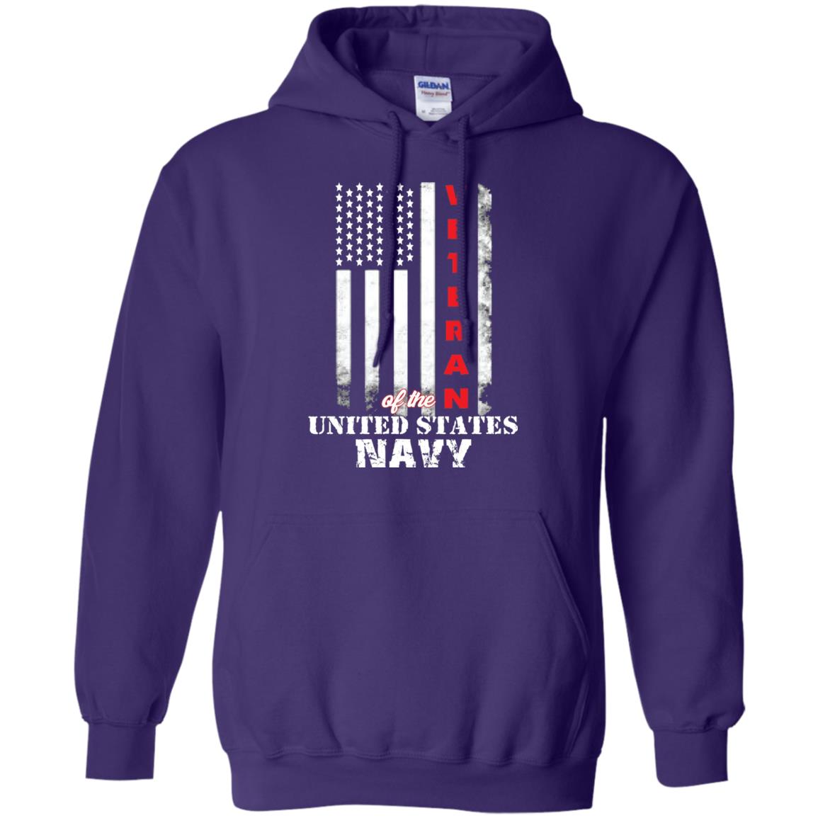 Armed Forces Us Navy Vintage Veteran T-shirt Purple