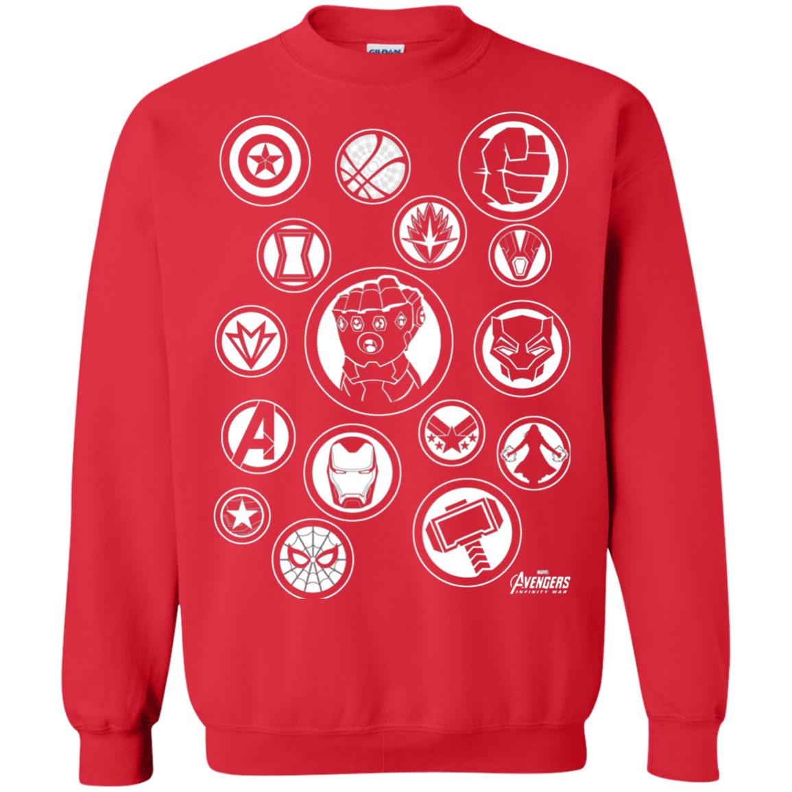Infinity War Tonal Hero Icon Movie T-shirt Red