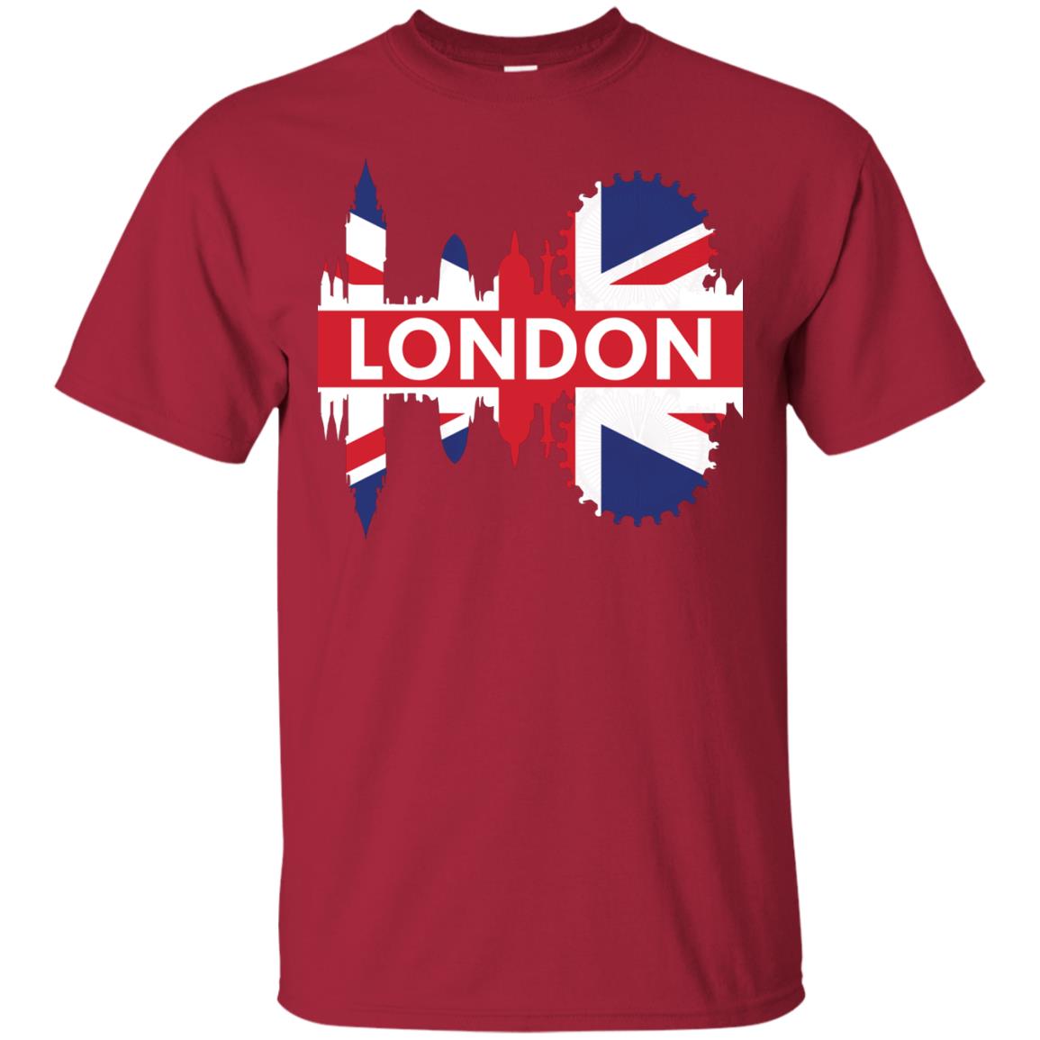 Flag Of United Kingdom London Gift Shirt For Britain Cardinal