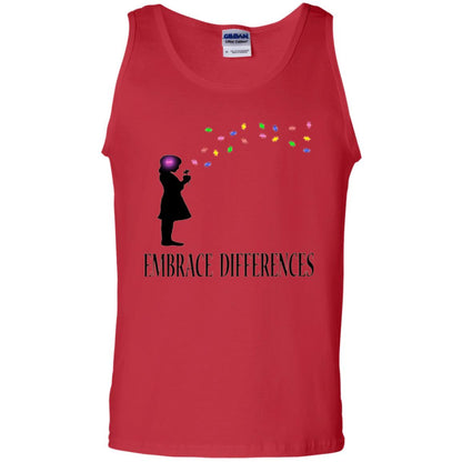 Embrace Differences Shirt Proud Autism Awareness T-shirt Red