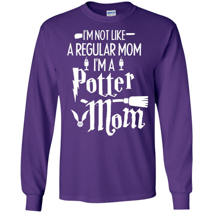 I'm Not Like A Regular Mom, I'm A Potter Mom Harry Potter Fan Shirt Purple