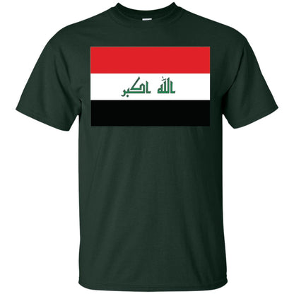 Iraqi Flag T-shirt Forest Green