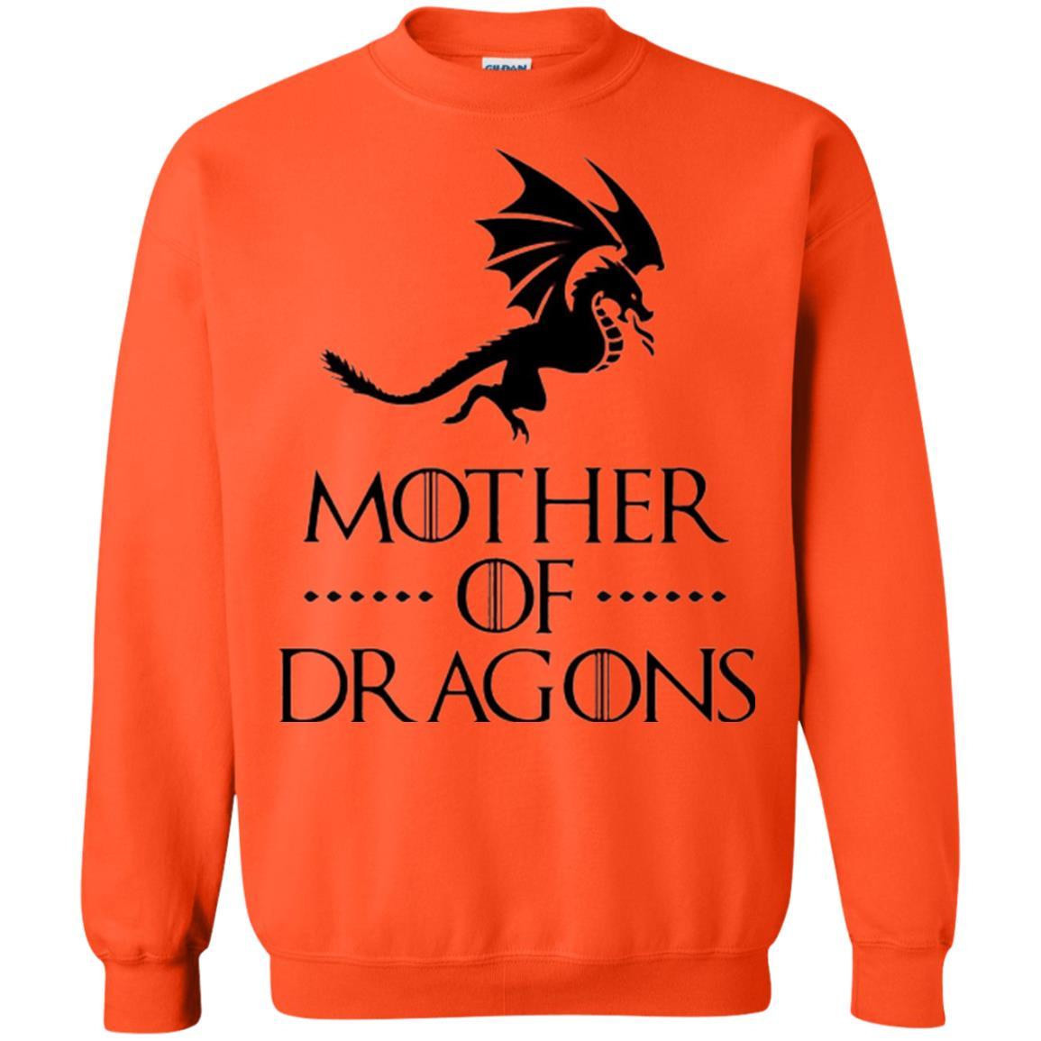 Throne Dragon T-shirt Mother Of Dragons Game Orange