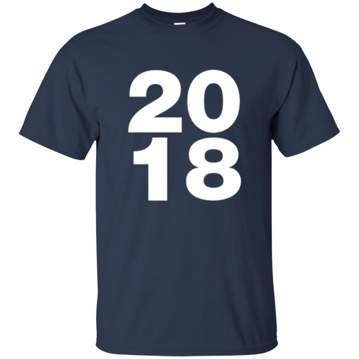 Happy New Year T-shirt 2018 New Year Party T-shirt Navy