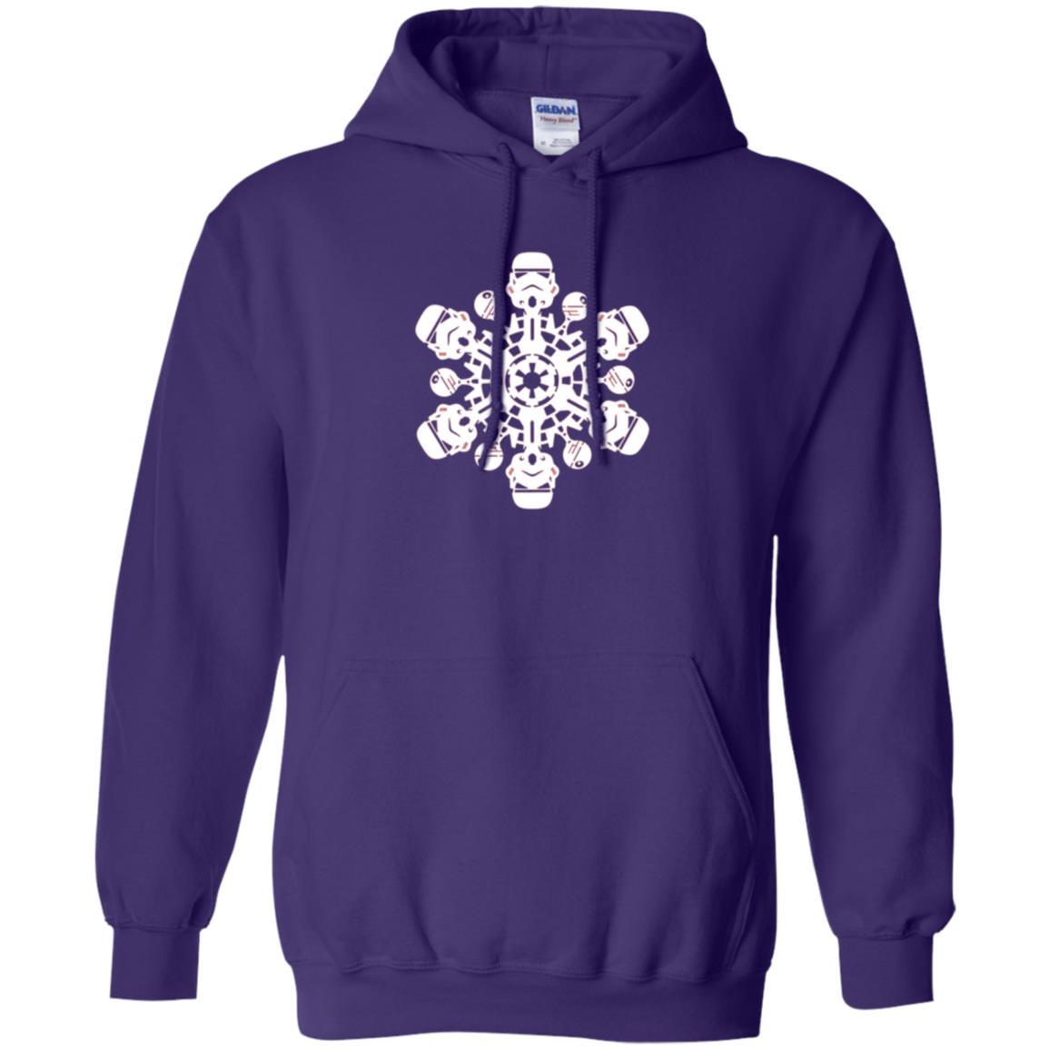 Film T-shirt Star Wars Stormtrooper Christmas Snowflake Graphic Purple