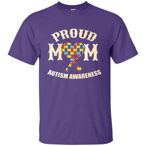 Proud Mom Mama Of Autistic Child Autism Awareness T-shirt