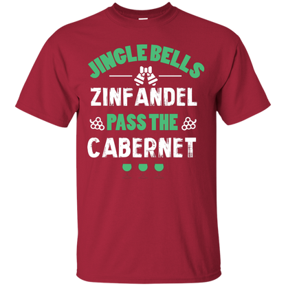 Christmas T-Shirt Jingle Bells Zinfandel Pass The Cabernet Cardinal