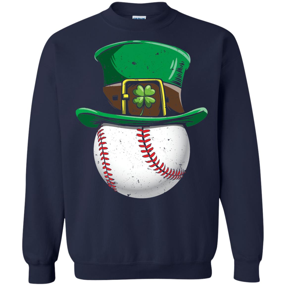 Leprechaun St. Patrick_s Day Baseball Ball T-shirt Navy