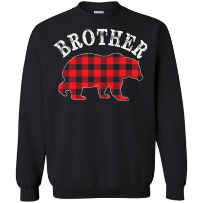 Christmas T-shirt Red Plaid Brother Bear Black