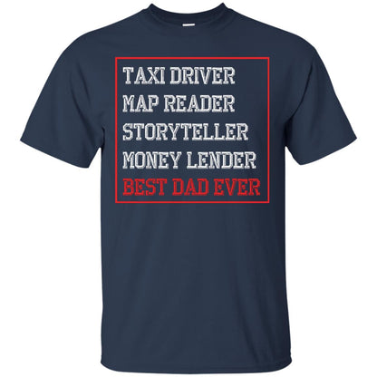 Storyteller Money Lender Best Dad Ever Daddy Shirt Navy