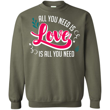 All You Need Is Love T-shirt Military Green