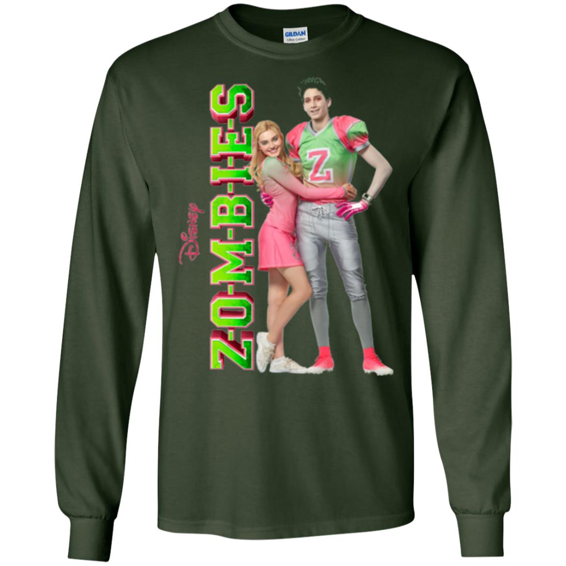 Zombies Cheer Football Lover T-shirt Forest Green
