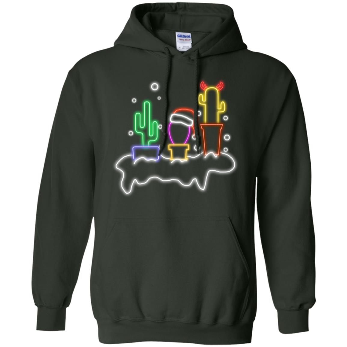 Cactus Merry X-mas Gift Shirt Forest Green