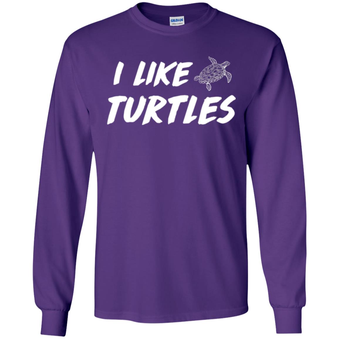 I Like Turtles T-shirt Purple