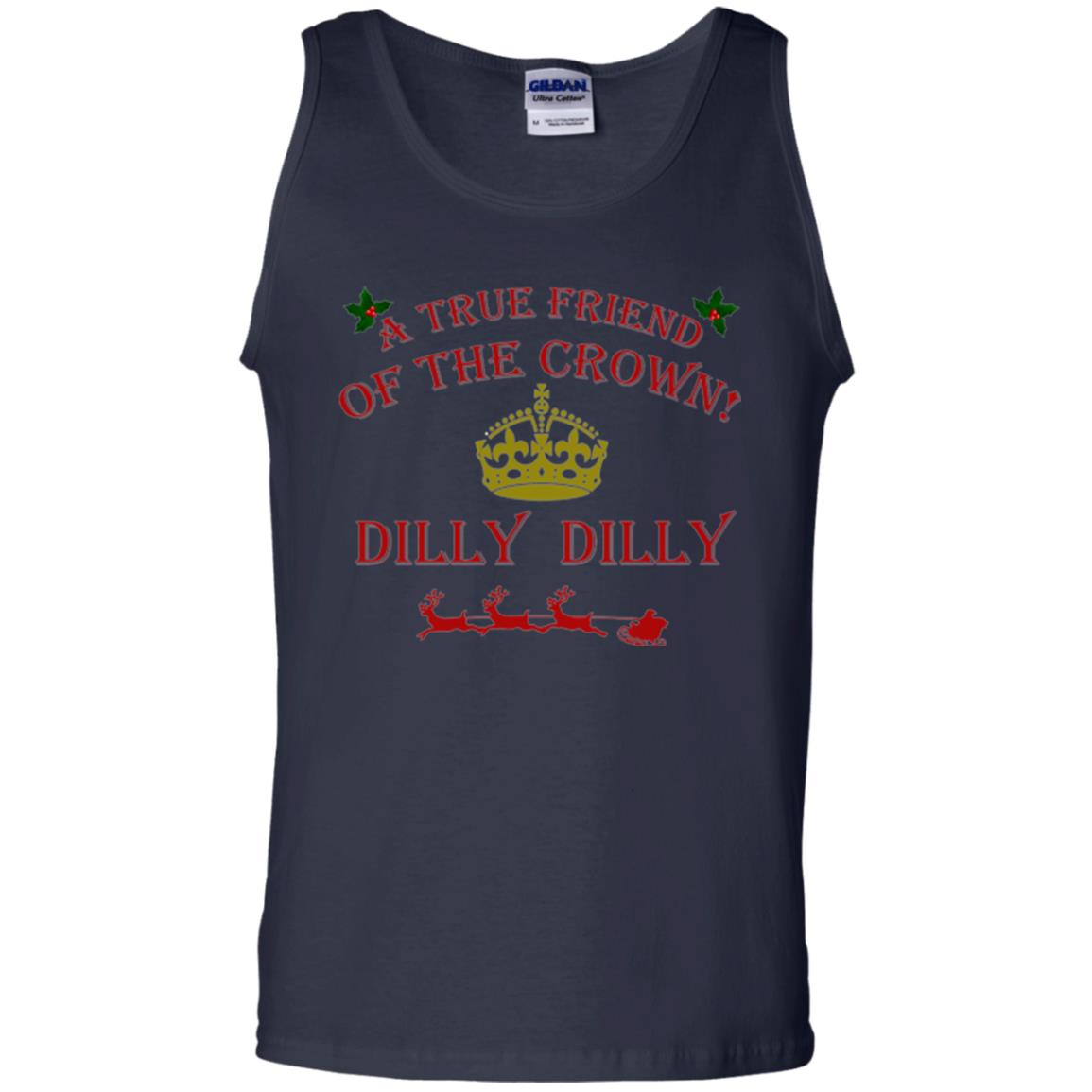 Christmas T-shirt True Friend Of The Crown Dilly Dilly Navy