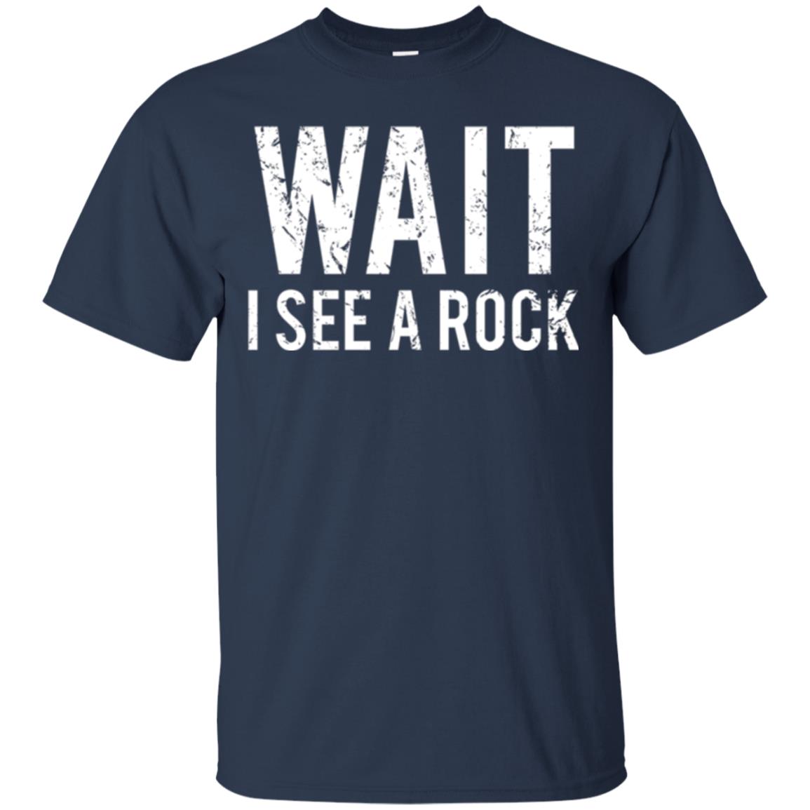 Geology T-shirt I See A Rock Navy