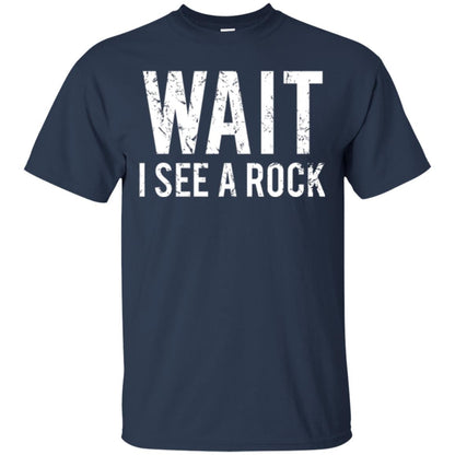 Geology T-shirt I See A Rock Navy
