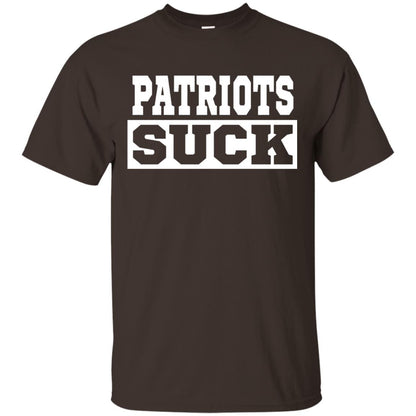 Patriots Suck T-shirt I Hate Patriots Dark Chocolate