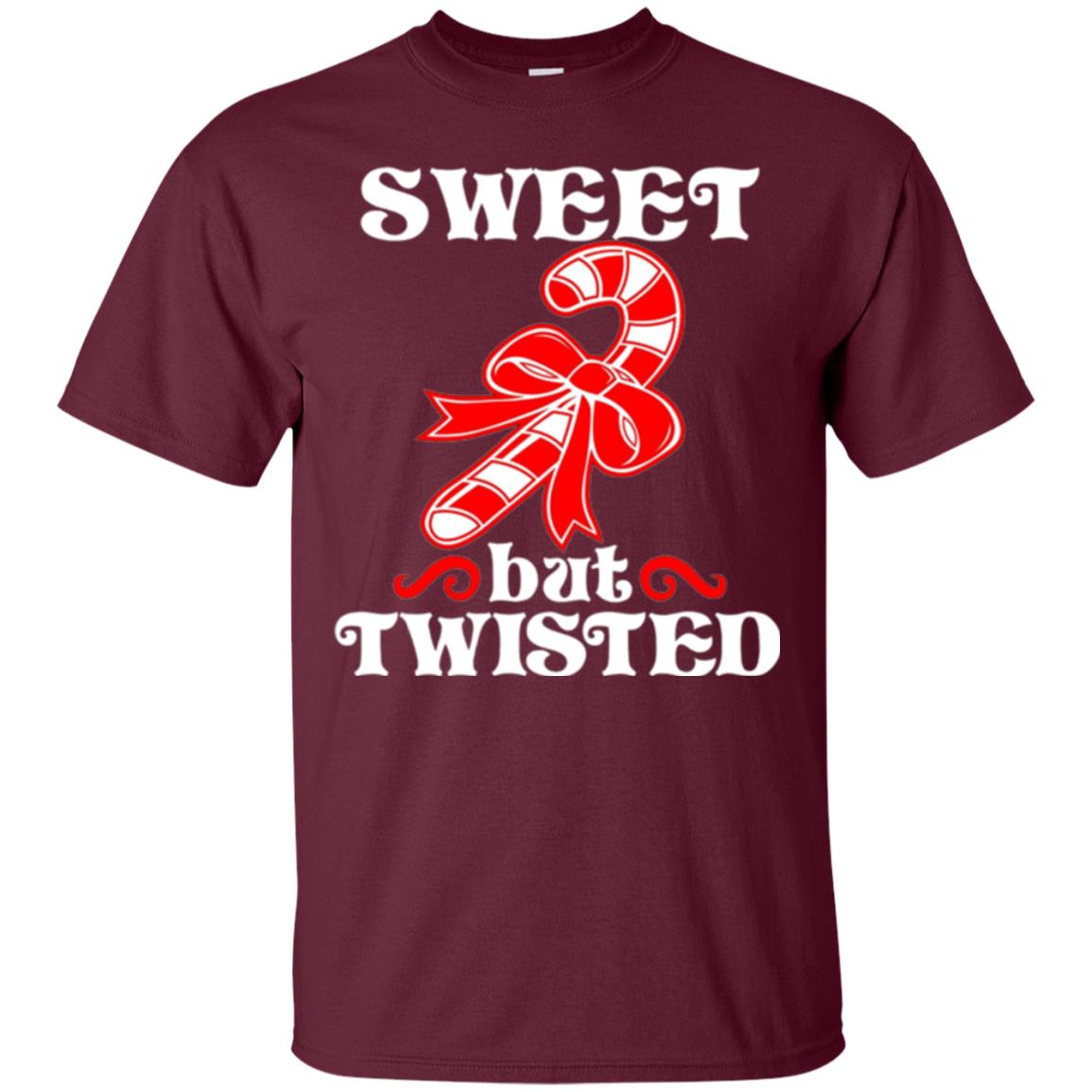 Sweet But Twisted Christmas T-shirt Maroon