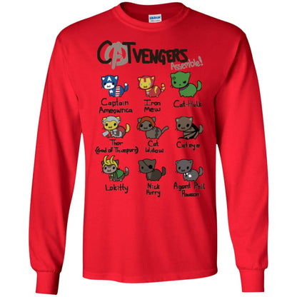 Catvengers Cat Lover Shirt Red