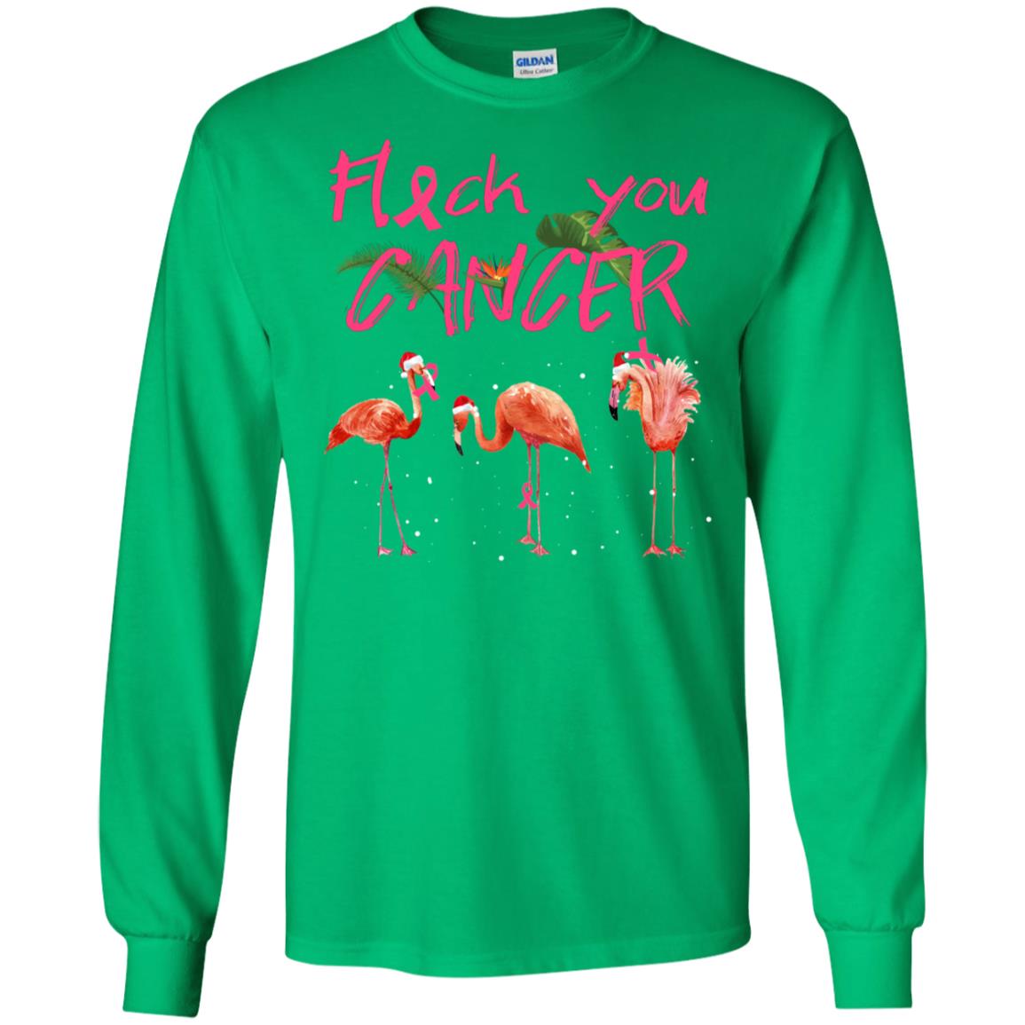 Flock You Cancer Breast Cancer Awareness Gift Shirt Irish Green