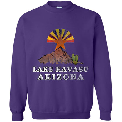 Lake Havasu Arizona T-shirt Flag Inspired Desert Scenery Purple
