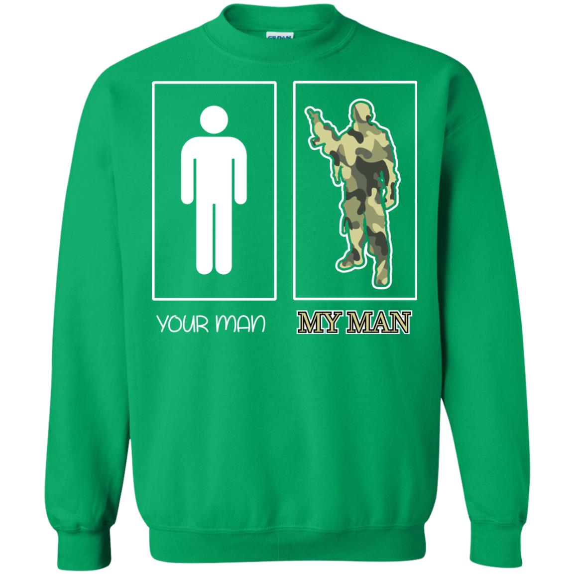 Your Man My Man Military Shirt Irish Green