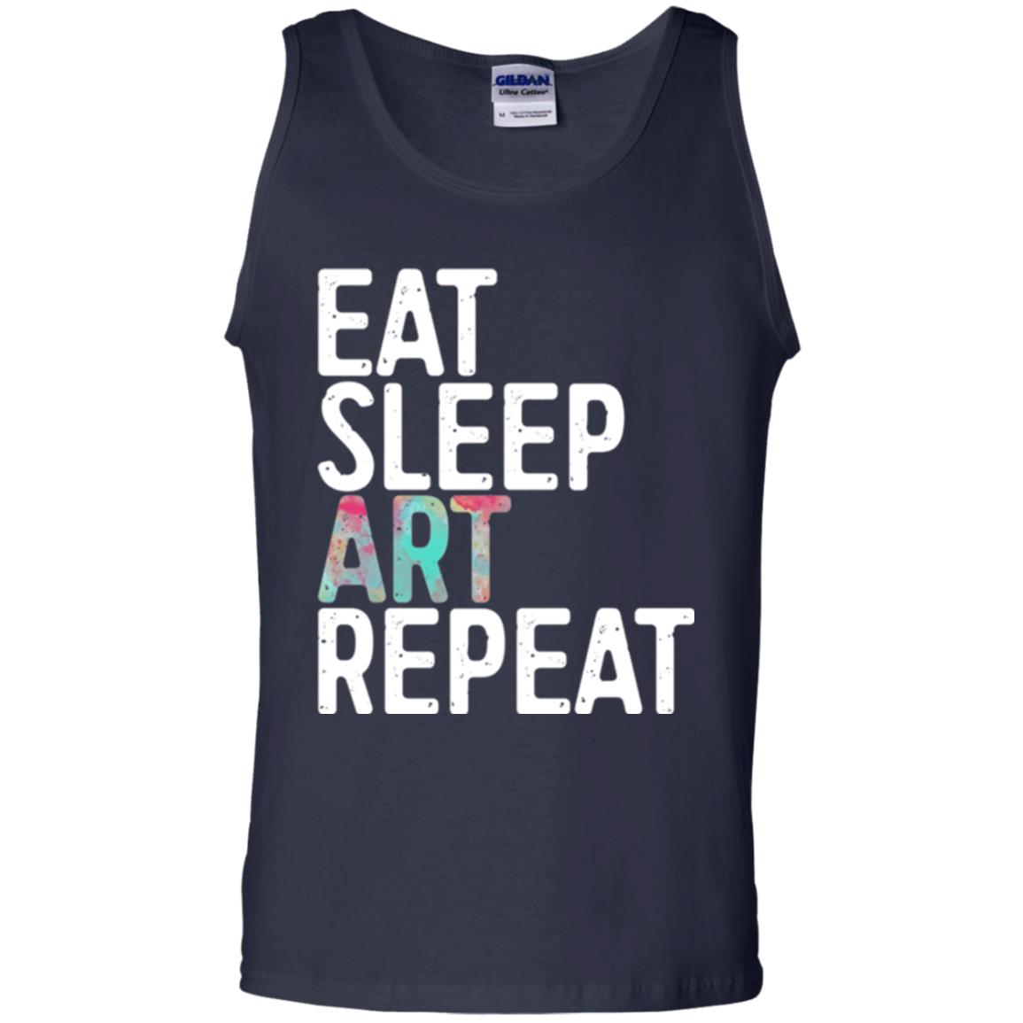 Artist T-shirt Eat Sleep Art Repeat Navy