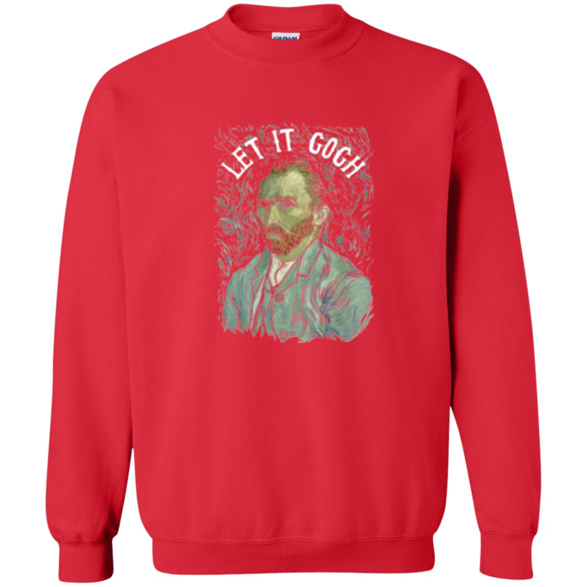 Artist T-shirt Vincent Van Let It Gogh Red