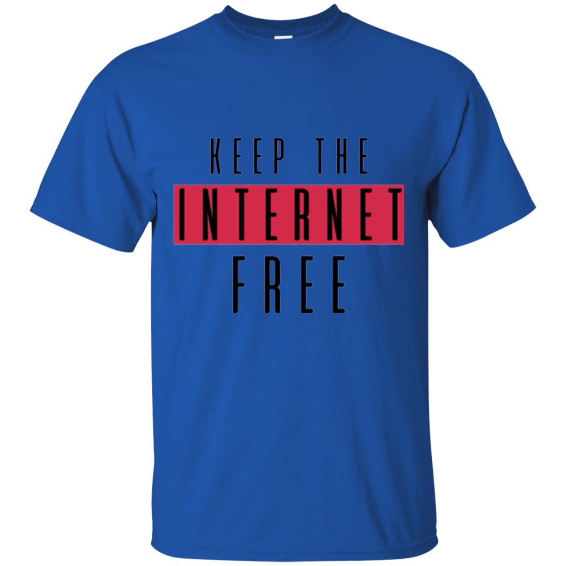 Keep The Internet Free T-shirt Royal