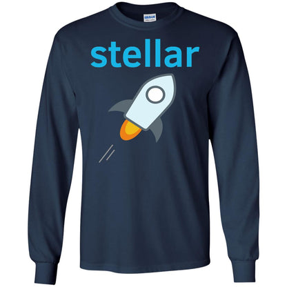Hodl Stellar Lumens Xlm Crypto Investing T-shirt Navy