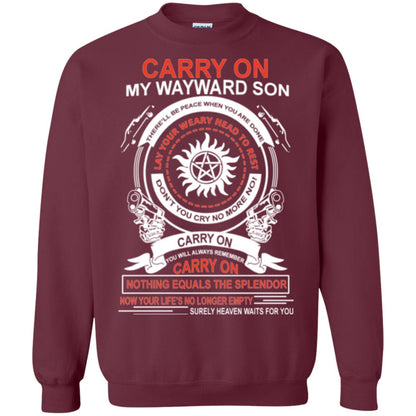 Carry On My Wayward Sonthere Will Be Place When You Are Done Maroon