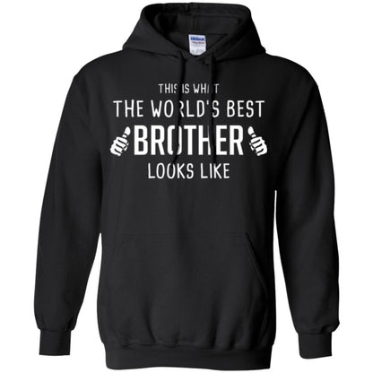 Brother T-shirt This Is What The Worlds Best Brother Looks Like Black
