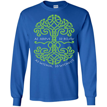 As Above So Below Wiccan Pagan Witche T-shirt Royal
