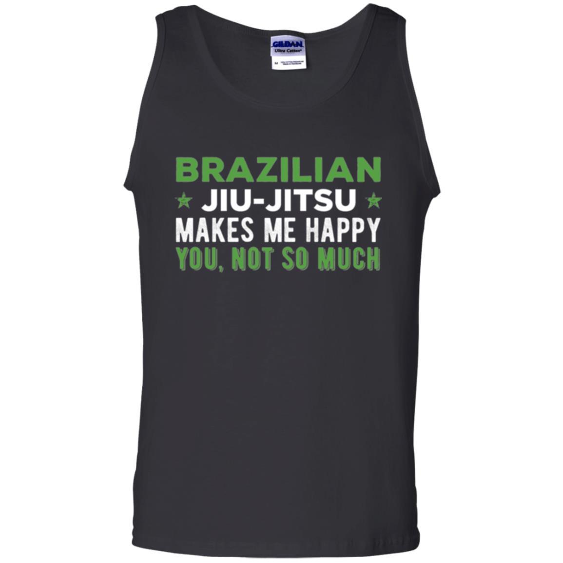 Brazilian Jiu Jitsu T-shirt Brazilian Jiu Jitsu Makes Me Happy Black