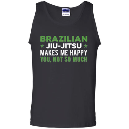 Brazilian Jiu Jitsu T-shirt Brazilian Jiu Jitsu Makes Me Happy Black