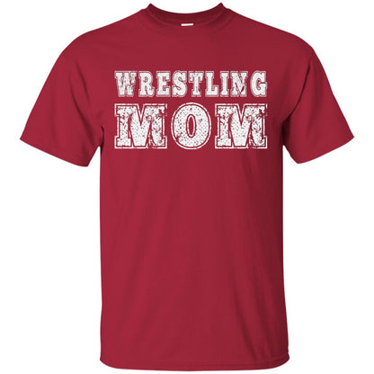 Wrestling Mom Mommy T-shirt Cardinal