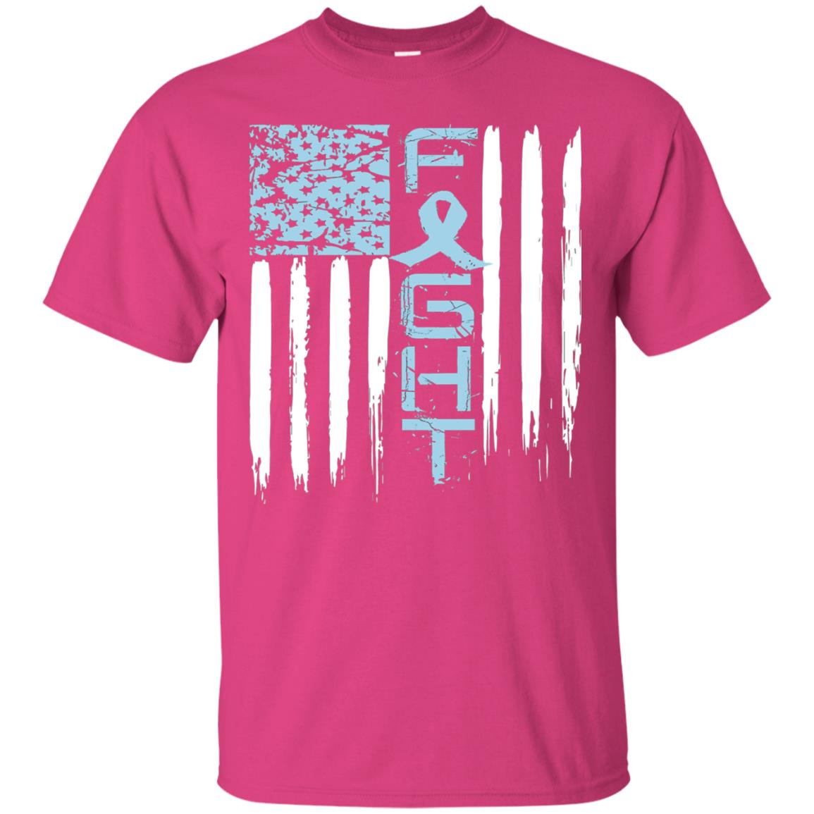 Fight Hope Prostate Cancer Awareness Cancer T-shirt Heliconia