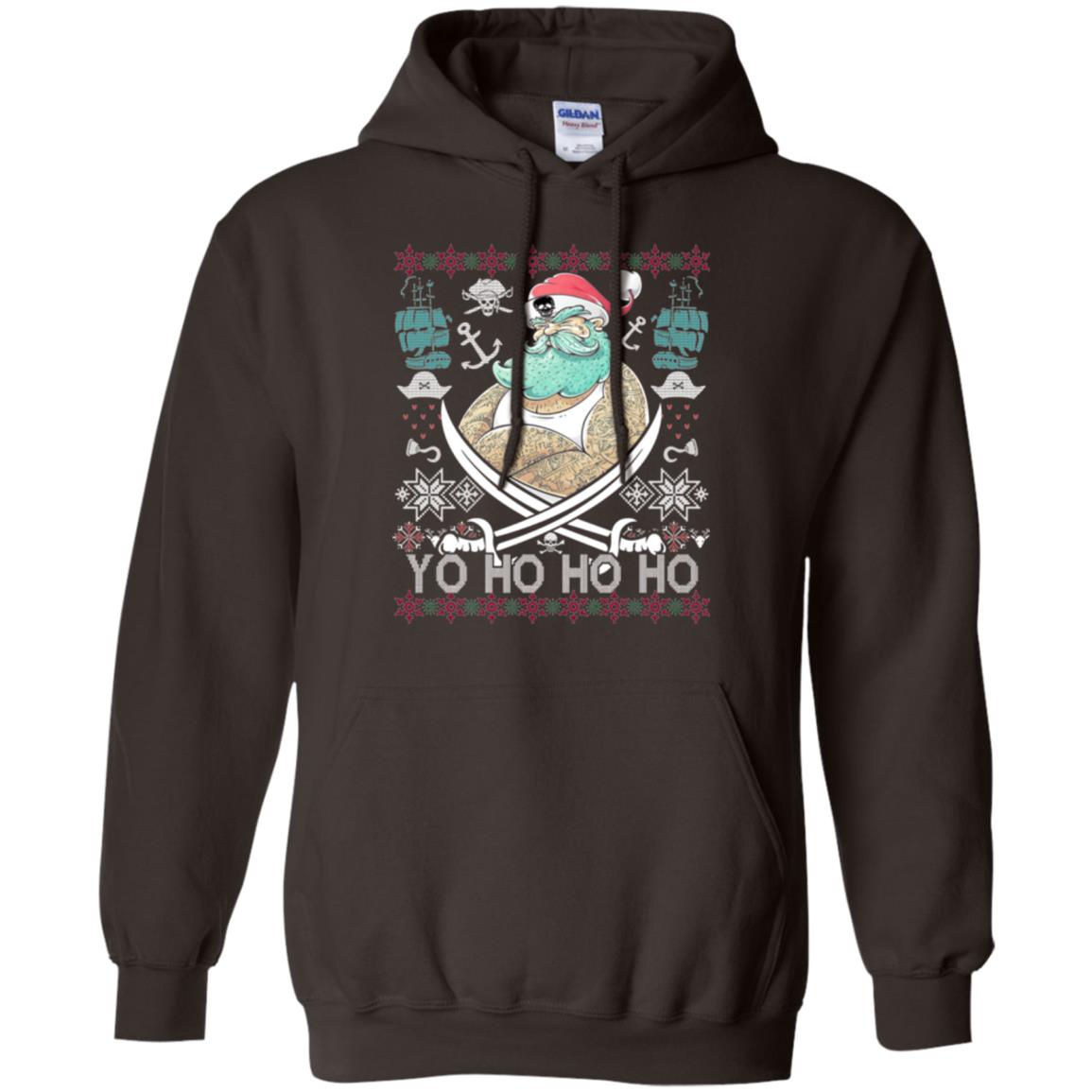 Christmas T-shirt Santa Pirate Dark Chocolate