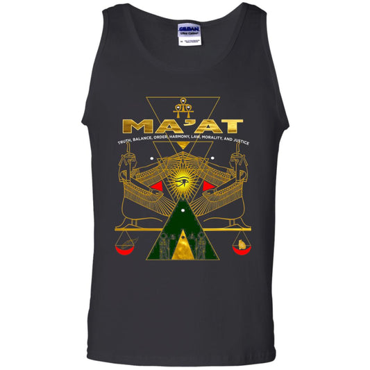 Sacred Kemetic Geometry Goddess Maat T-shirt Black