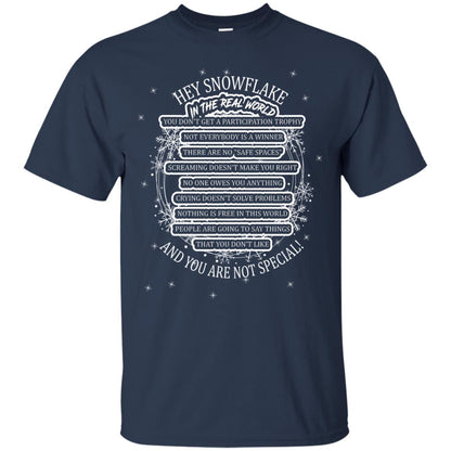 Hey Snowflake In The Real World You Don_t Get A Participation Trophy Military T-shirt Navy