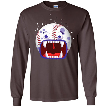 Baseball Halloween Shirt Dark Chocolate