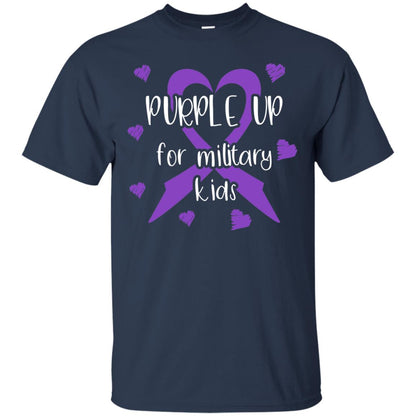 Purple Up For Military Kids Shirt Navy