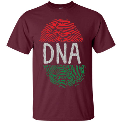 Flag Thumb Fingerprint Roots Proud Africa Dna T-shirt Maroon