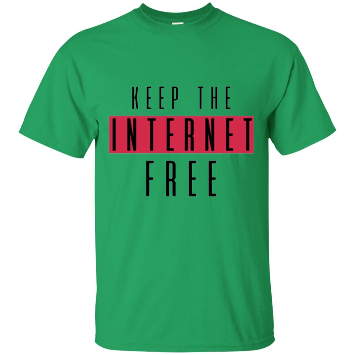 Keep The Internet Free T-shirt Irish Green